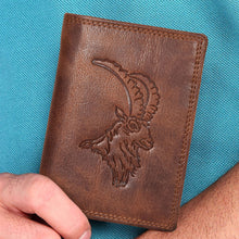 Load image into Gallery viewer, Sassora Premium Leather RFID Animal Embossed Design Large Note Wallet
