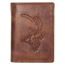 Load image into Gallery viewer, Sassora Premium Leather RFID Animal Embossed Design Large Note Wallet
