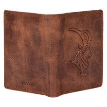 Load image into Gallery viewer, Sassora Premium Leather RFID Animal Embossed Design Large Note Wallet
