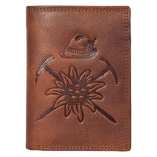 Load image into Gallery viewer, Sassora Premium Leather RFID Sord Embossed Pattern Large Notecase
