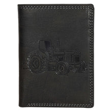 Load image into Gallery viewer, Sassora Premium Leather RFID Tractor Embossed Pattern Large Notecase
