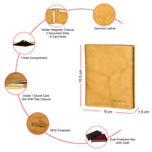 Load image into Gallery viewer, Sassora Premium Genuine Leather RFID Protected Men Notecase Wallet