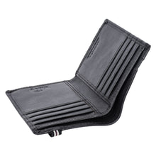 Load image into Gallery viewer, Sassora Genuine Leather Men's Bifold RFID Notecase Wallet with Elastic Strap Closure
