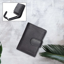 Load image into Gallery viewer, Sassora Genuine Leather RFID-Protected Unisex Wallet – Compact Note Case With Card Mechanism
