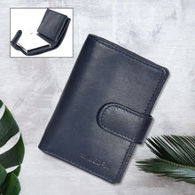 Load image into Gallery viewer, Sassora Genuine Leather RFID-Protected Unisex Wallet – Compact Note Case With Card Mechanism
