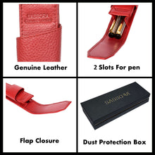 Load image into Gallery viewer, Sassora Premium Leather Unisex Pen Case
