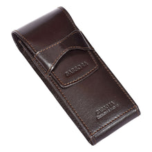 Load image into Gallery viewer, Sassora Genuine Leather Pen Case – 3 Slot Organizer with Dust Cover
