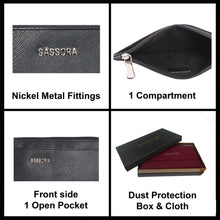 Load image into Gallery viewer, Sassora Premium Leather Boarding Pass Travel Pouch
