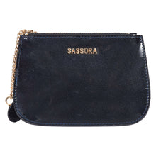 Load image into Gallery viewer, Sassora Genuine Patent Leather Small Slim Pouch
