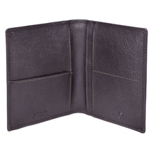 Load image into Gallery viewer, SASSORA Genuine Leather Bi-Fold Passport Holder with RFID Protection