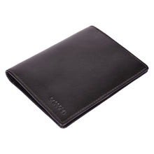 Load image into Gallery viewer, SASSORA Genuine Leather Bi-Fold Passport Holder with RFID Protection