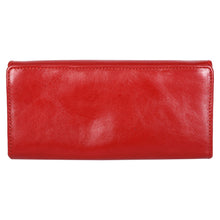 Load image into Gallery viewer, Sassora Genuine Leather Medium Size Red RFID Protected Women Purse
