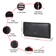Load image into Gallery viewer, Sassora Genuine Leather Medium RFID Women Purse