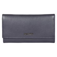 Load image into Gallery viewer, Sassora Genuine Leather Medium RFID Women Purse
