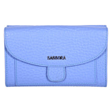 Load image into Gallery viewer, Sassora Premium Leather Stylish Medium Size Ladies RFID Wallet
