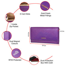 Load image into Gallery viewer, Sassora Premium Leather Women RFID Magnet Closure Hand Purse
