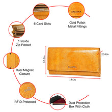 Load image into Gallery viewer, Sassora Premium Leather Women RFID Magnet Closure Purse
