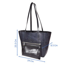 Load image into Gallery viewer, Sassora Genuine Leather Medium Shopper Bag For Women
