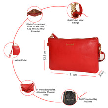 Load image into Gallery viewer, Sassora Premium Leather Women Multi Purpose Clutch Sling Bag
