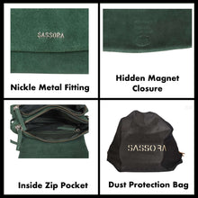 Load image into Gallery viewer, Sassora Premium Suede Leather Ladies Sling Bag
