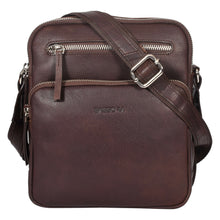 Load image into Gallery viewer, Sassora Premium Leather Men&#39;s Zip Closure Adjustable Crossbody
