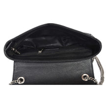 Load image into Gallery viewer, Sassora Genuine Leather Women Sling Bag with Twist Lock – Compact &amp; Elegant
