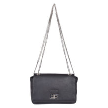 Load image into Gallery viewer, Sassora Genuine Leather Women Sling Bag with Twist Lock – Compact &amp; Elegant

