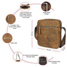 Load image into Gallery viewer, Sassora Genuine Leather Crossbody Men's Sling Bag
