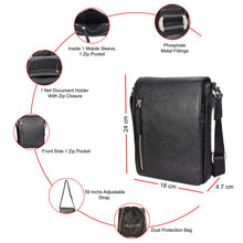 Load image into Gallery viewer, Sassora Premium Leather Men&#39;s Daily Crossbody Bag
