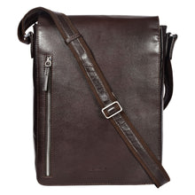 Load image into Gallery viewer, Sassora Genuine Leather 13.5 Inch Laptop Messenger Sling Bag for Men's