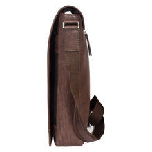 Load image into Gallery viewer, Sassora Genuine Leather 13.5 Inch Laptop Messenger Sling Bag for Men's