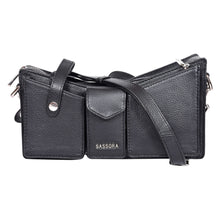 Load image into Gallery viewer, Sassora Premium Leather Stylish Women Medium Size Sling Bag
