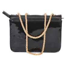 Load image into Gallery viewer, Sassora Premium Patent Leather Small Women Chain Sling Bag
