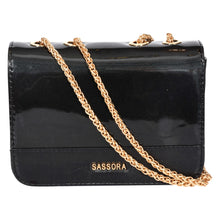 Load image into Gallery viewer, Sassora Premium Patent Leather Small Ladies Chain Sling Bag
