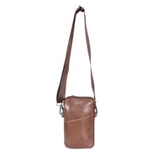 Load image into Gallery viewer, Sassora Genuine Leather Crossbody Bag – Adjustable Strap &amp; Flap Closure
