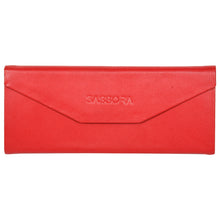 Load image into Gallery viewer, Sassora Genuine Leather Stylish Foldable Medium Spectacle Case
