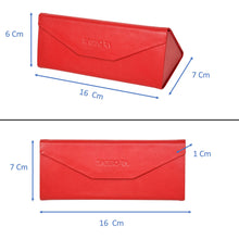 Load image into Gallery viewer, Sassora Genuine Leather Stylish Foldable Medium Spectacle Case
