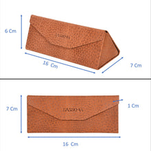 Load image into Gallery viewer, Sassora Premium Leather Stylish Foldable Spectacle Case
