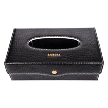 Load image into Gallery viewer, Sassora Premium Genuine Leather Rectangular Tissue Box Cover Holder