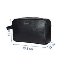 Load image into Gallery viewer, Sassora Premium Leather Unisex Toiletry Kit Pouch
