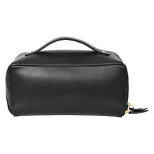 Load image into Gallery viewer, Sassora Premium Leather Zip Closure Toiletry Travel Pouch
