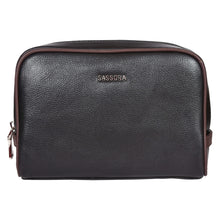 Load image into Gallery viewer, Sassora Premium Leather Unisex Small Toiletry Travel Pouch
