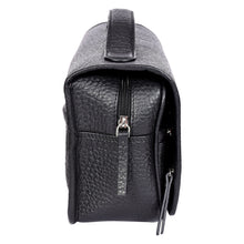 Load image into Gallery viewer, Sassora Genuine Leather Hanging Toiletry Pouch with Metal Hook &amp; Multi-Compartment Organizer