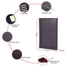 Load image into Gallery viewer, Sassora Premium Leather Unisex Bi-fold Travel Organizer