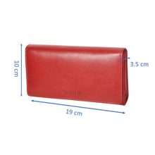 Load image into Gallery viewer, Sassora Genuine Leather Girls RFID Protected Travel Wallet (12 Card Slots)
