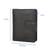 Load image into Gallery viewer, Sassora Genuine Leather Women and Girls RFID Protected Black Wallet
