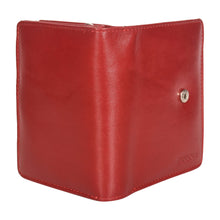 Load image into Gallery viewer, Sassora Genuine Leather Women RFID Protected Red Wallet (6 Card Slots)
