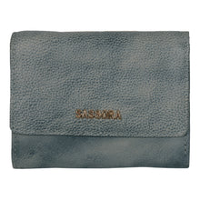 Load image into Gallery viewer, Sassora Genuine Leather Medium Green RFID Clasp Lock Ladies Wallet
