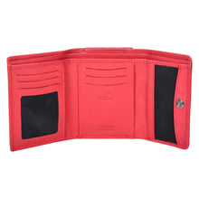 Load image into Gallery viewer, SASSORA Genuine Leather RFID Protected Women’s Compact Tri-fold Wallet