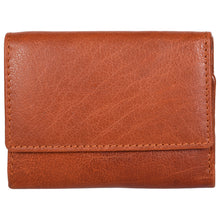 Load image into Gallery viewer, Sassora Genuine Leather Small Brown RFID Protected Women Wallet
